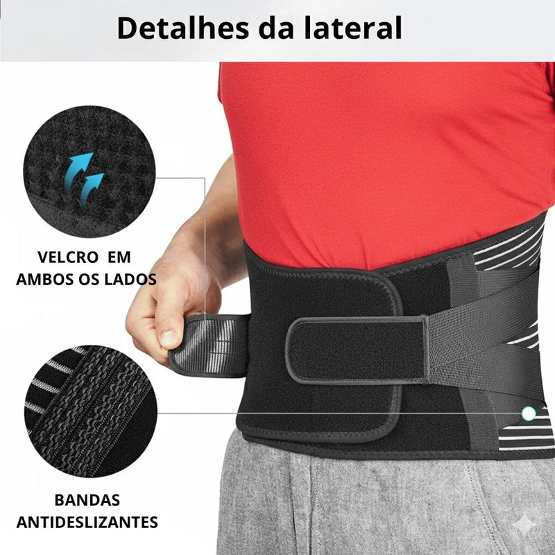 Cinta Lombar Ortopédica Feminina e Masculina - Alívio Imediato para a Lombar e Correção de Postura