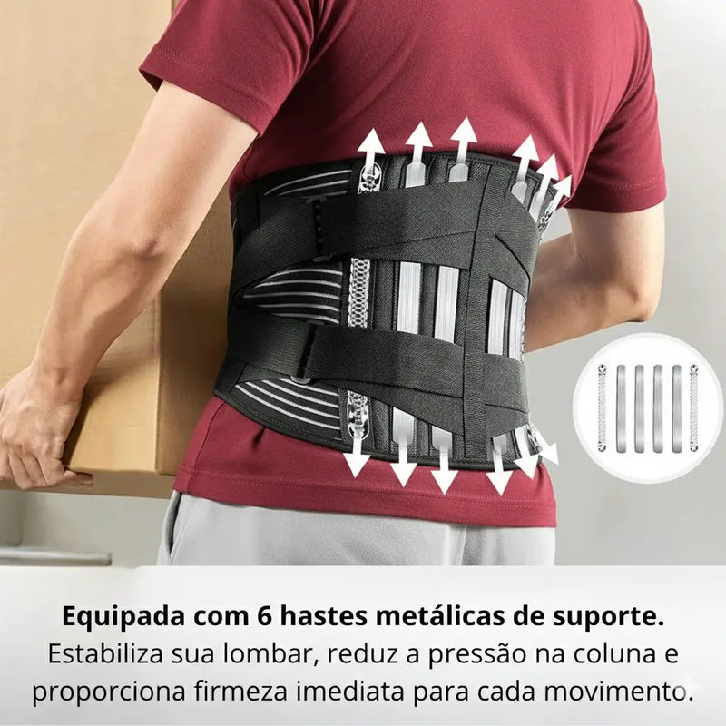 Cinta Lombar Ortopédica Feminina e Masculina - Alívio Imediato para a Lombar e Correção de Postura