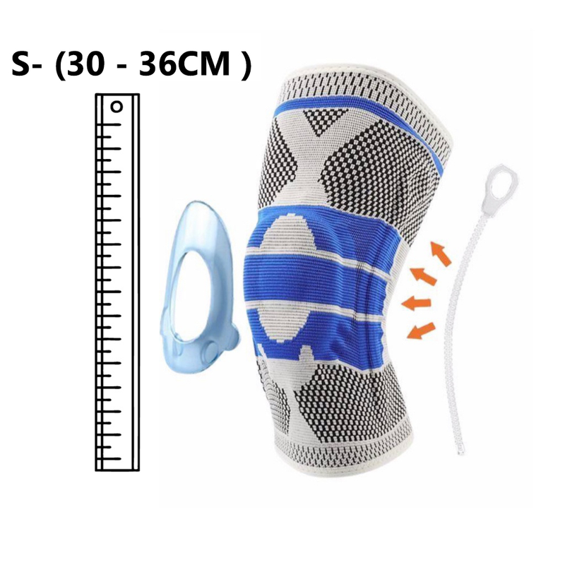 Kit 2 Joelheira Compressão Flexivel 3D Ortopedica Esportiva Anel e Haste - Alívio da Dor no Joelho