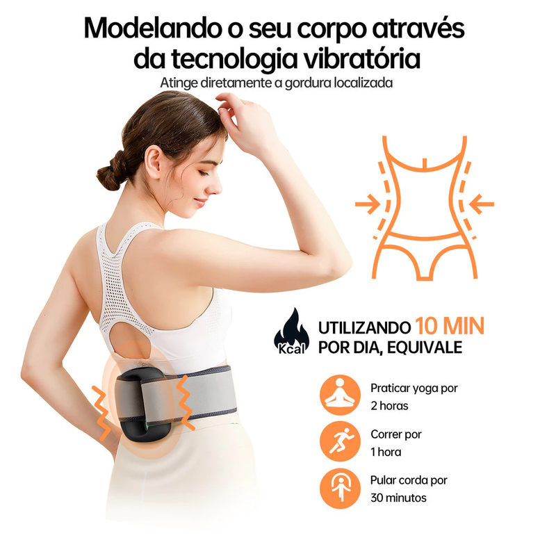 Massageador Elétrico Portátil de Alta Frequência Profissional Massagem Muscular Ring Anel com Cinta