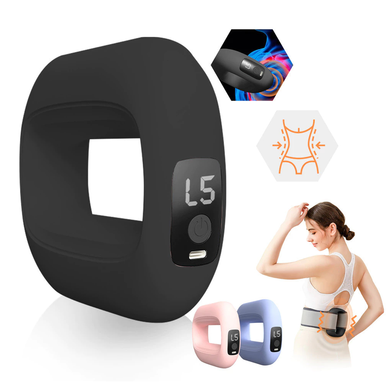 Anel Massageador Elétrico Portátil de Alta Frequência – 8 Velocidades | Modelagem + Queima de Gordura + Relaxamento
