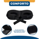 Máscara de Sono 3D – Bloqueio Total de Luz + Conforto - Zero Pressão