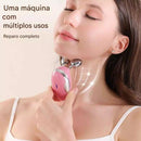 Massageador Facial com Microcorrente e Rolos Lifting – Pele Firme e Rejuvenescedora