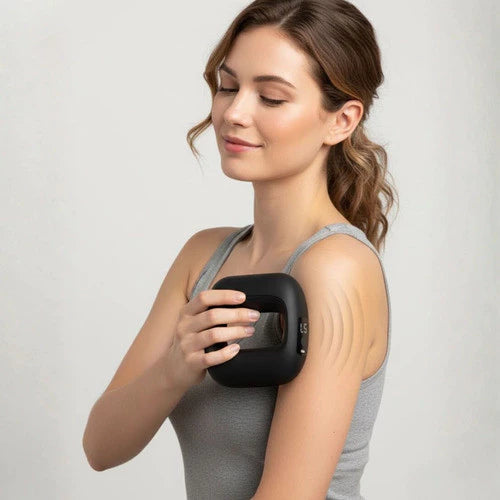 Anel Massageador Elétrico Portátil de Alta Frequência – 8 Velocidades | Modelagem + Queima de Gordura + Relaxamento