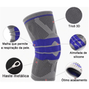 Joelheira Compressão Flexivel 3D Ortopedica Esportiva Anel e Haste Flexivel 3D Treino Alívio Dor Joelho